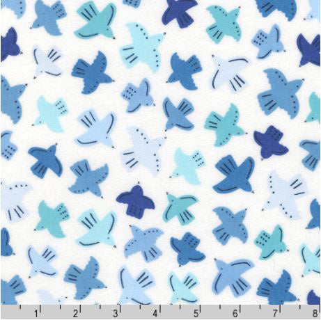 Gentle Night Flannel SRKF-22366-4 Blue - Fat Quarter