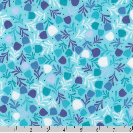 Gentle Night Flannel SRKF-22367-70 Aqua - Fat Quarter