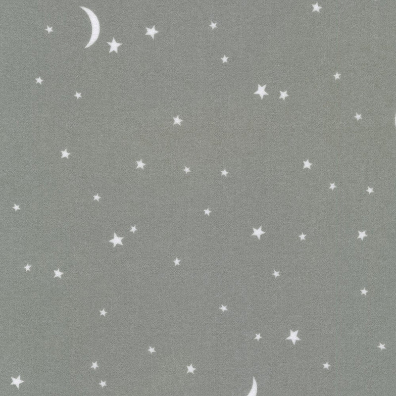 Gentle Night Flannel SRKF-22369-184 Charcoal by Studio RK for Robert Kaufman