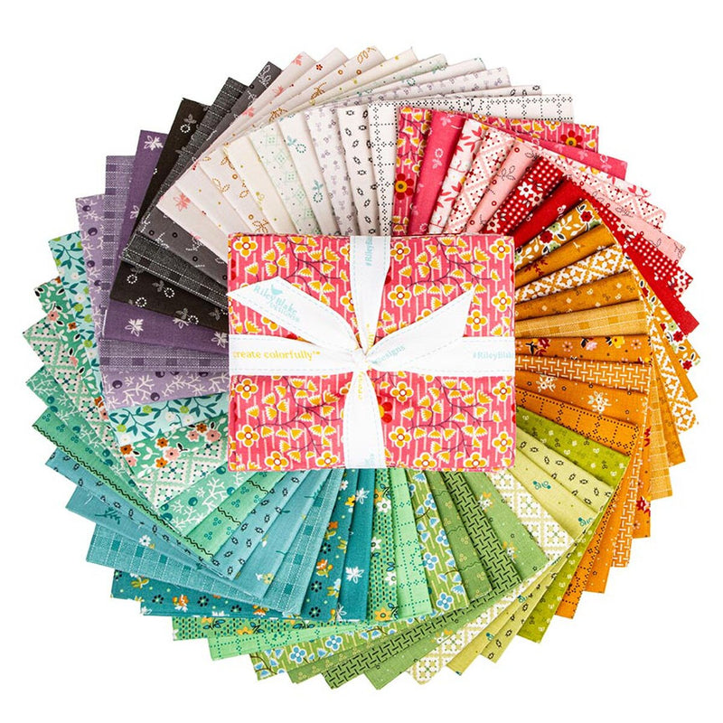 Gentler Times Fat Quarter Bundle FQ-16470-51 by Lori Holt of Bee In My Bonnet for Riley Blake Designs.