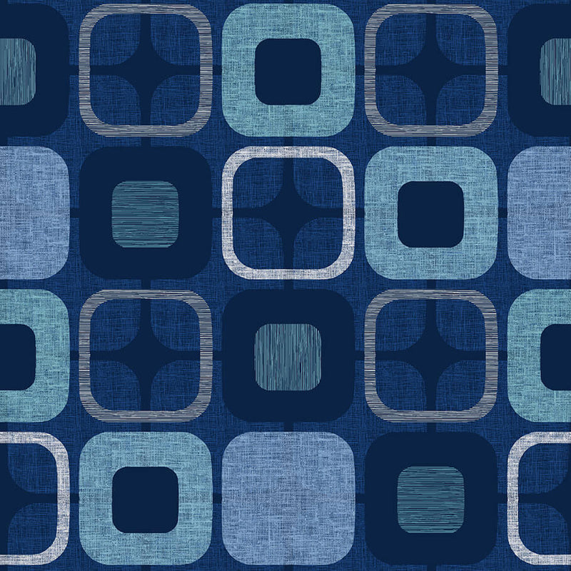 Geo-Square 108" 9986-77 Navy by Blank Quilting