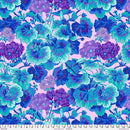 Geranium PWPJ007.TURQUOISE by Philip Jacobs for FreeSpirit