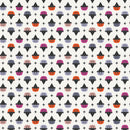 Ghost Town 90519-10 White Multi Cats by Dana Willard for FIGO Fabrics