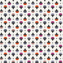 Ghost Town 90519-10 White Multi Cats by Dana Willard for FIGO Fabrics