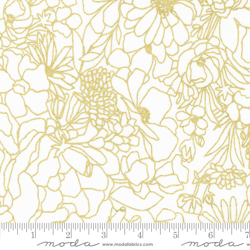 Gilded 11531-15M Paper Gold by Alli K Design for Moda