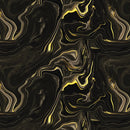 Gilded 21240902L-01 Black Gilded Ripples Metallic Ink by Camelot Design Studio for Camelot Fabrics