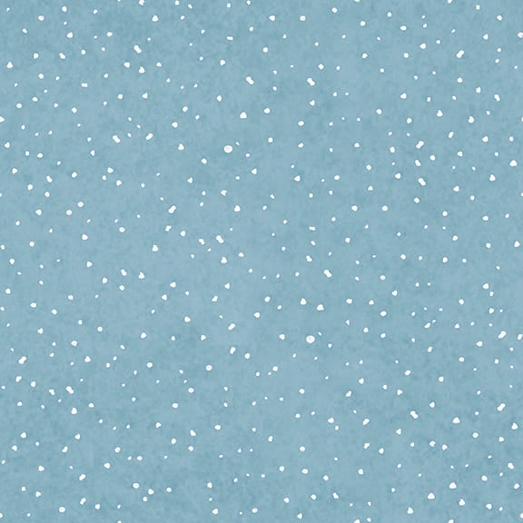 Glad Tidings We Bring 3362-70 Blue Snow Dots by Laura Konyndyk for Blank