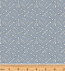 Glow-O-Saurus 12971G-08 Dino Bones Gray by Greta Lynn for Kanvas for Benartex