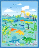 Glow-O-Saurus Panel 12967G-99 Panel Multi by Greta Lyyn for Kanvas  for Benartex