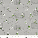 Goalbound 4753-90 Gray Lady Soccer Players by Urban Essence Designs for Blank Quilting Corp.