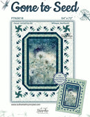 Quilt pattern packaging for 'Gone to Seed' with dandelion design and branding details.