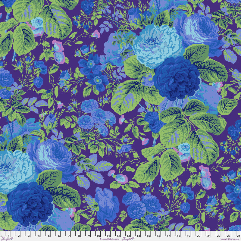 Gradi Floral 108" Cotton Sateen QBPJ005.PURPLE by Philip Jacobs for FreeSpirit