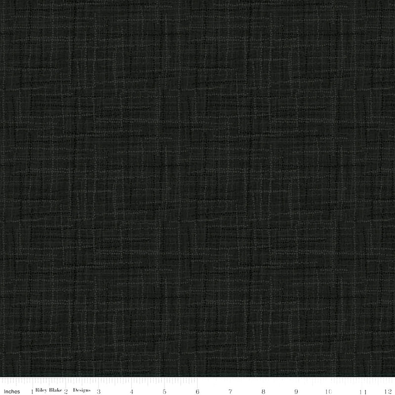 Grasscloth Cottons C780-BLACK by Heather Peterson for Riley Blake Designs