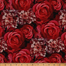 Graveyard Blooms Y5854-78 Scarlet by Travis Glasgow for Hoffman Fabrics