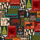 Great Outdoors Comfort Flannel 14660F-99 Lodge Life Multi by Greta Lynn of Kanvas Studio for Benartex
