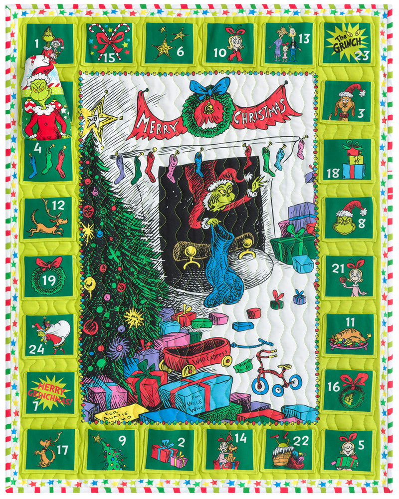 Grinchmas Advent Calendar Quilt Kit KITP-2219-6 from Robert Kaufman Fabrics