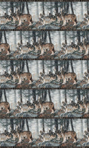 Guardians - Naturescapes DP29326-92 Border Stripe Lt Gray Multi by Northern Promotions and Deborah Edwards for Northcott