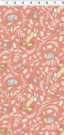 Guess How Much I Love You 2024 Flannel Y4252-71 Rust Forest Friends licensed to Clothworks