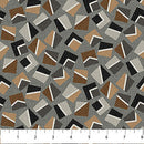 Haberdashery Flannel F28545-95 Gray Multi Lg Block Toss by Deborah Edwards Northcott Studio for Northcott