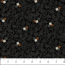 Haberdashery Flannel F28547-97 Charcoal Multi Mini Block Toss by Deborah Edwards Northcott Studio for Northcott