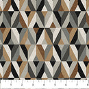 Haberdashery Flannel F28548-95 Gray Multi Diamonds by Deborah Edwards Northcott Studio for Northcott
