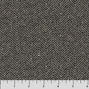Haberdashery Flannel F28554-97 Black Chevron by Deborah Edwards Northcott Studio for Northcott