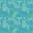 Hampton Court 90590-60 Mint Trellis by Karen Lewis for FIGO Fabrics