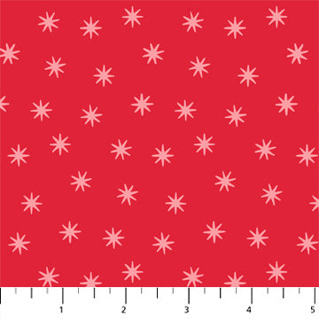 Happiness 90599-26 Red Pinwheel by Pippa Shaw for FIGO Fabrics