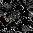 Happy Hauntings 14946G-12 Witchy Woman Black by Greta Lynn for Kanvas.