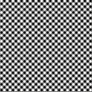 Happy Hauntings 14948-90 Checked Black/White by Greta Lynn for Kanvas.