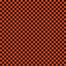 Happy Hauntings 14948-91 Checked Black/Orange by Greta Lynn for Kanvas.