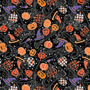 Happy Hauntings 14949G-12 Halloween Magic Black by Greta Lynn for Kanvas.