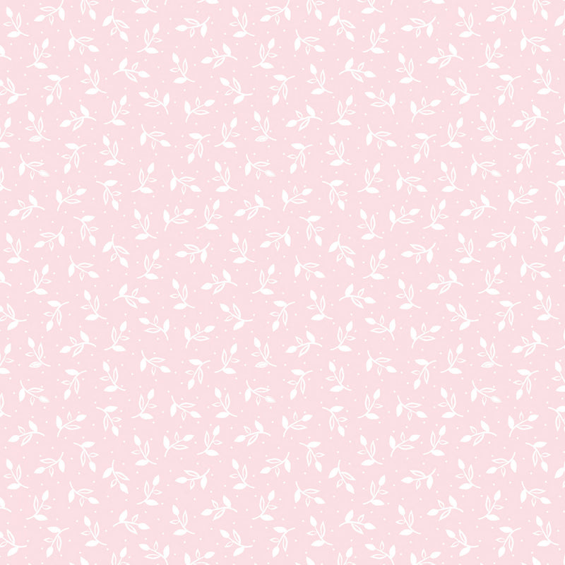 Happy Heart 16163-01 Sprigs Light Pink by Jessica Flick for Contempo with Benartex