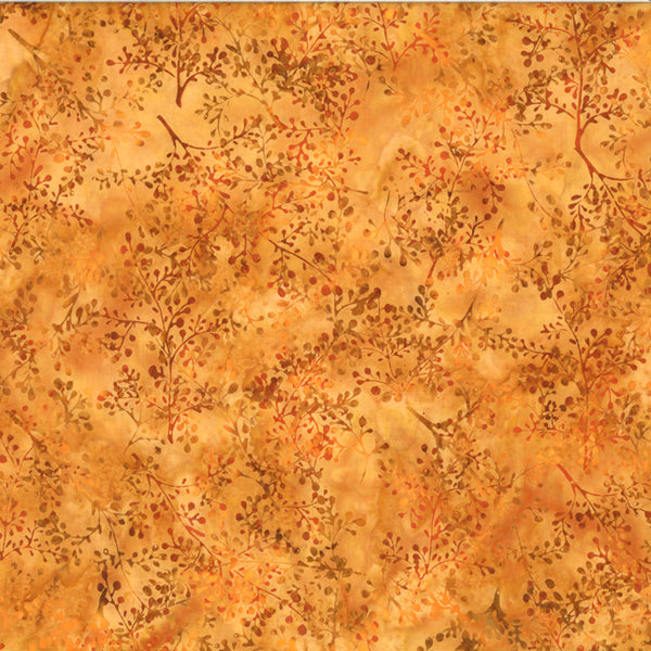 Harvest Helpings Batik U2458-26 Curry by Hoffman Fabrics