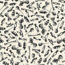 Haunted Hollow 10717-12 Beggars Bounty Black and Bone by Patrick Lose for Patrick Lose Fabrics