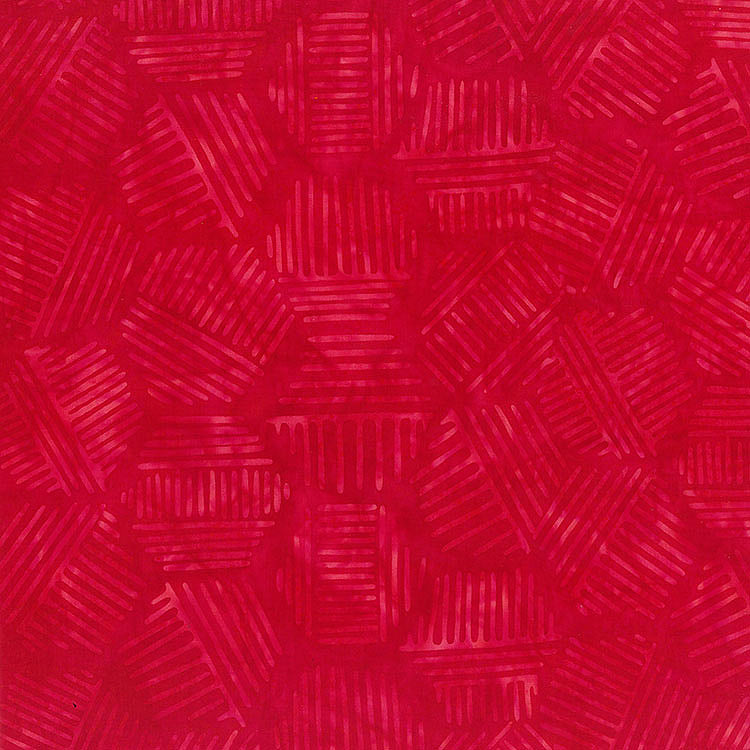 Hexies Batik 81700-24 Lipstick Red by Banyan Batiks by Northcott