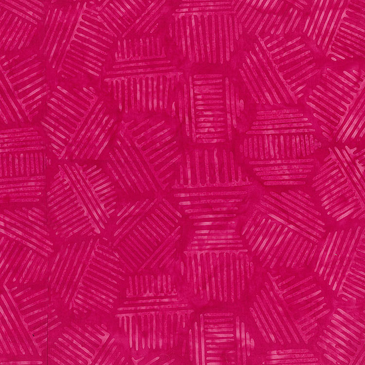 Hexies Batik 81700-28 Pink Punch by Banyan Batiks by Northcott