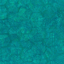 Hexies Batik 81700-62 Turquoise by Banyan Batiks by Northcott