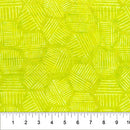 Hexies Batik 81700-72 Citrus Green by Banyan Batiks by Northcott