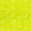 Hexies Batik 81700-72 Citrus Green by Banyan Batiks by Northcott