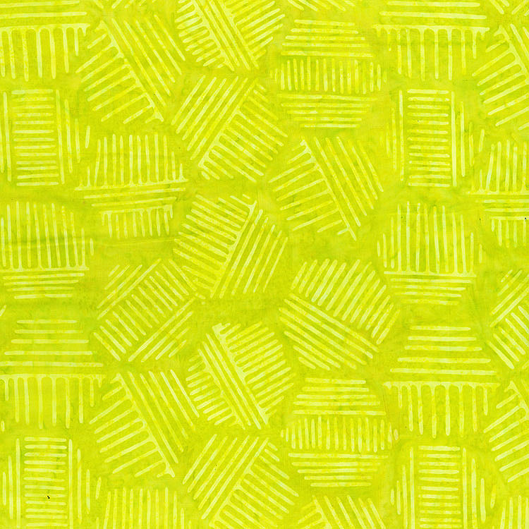 Hexies Batik 81700-72 Citrus Green by Banyan Batiks by Northcott