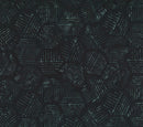 Hexies Batik 81700-99 Onyx by Banyan Batiks Studio for Banyan Batiks by Northcott