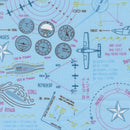 High Flight 45061-14 Sky by Sarah Thomas of Sariditty for Moda.