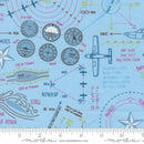 High Flight 45061-14 Sky by Sarah Thomas of Sariditty for Moda.