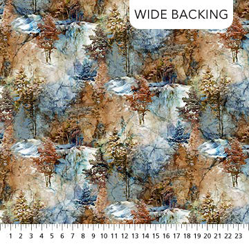 Highland View 108" B27587-44 Blue Multi Backing by Deborah Edwards and Melanie Samra for Northcott