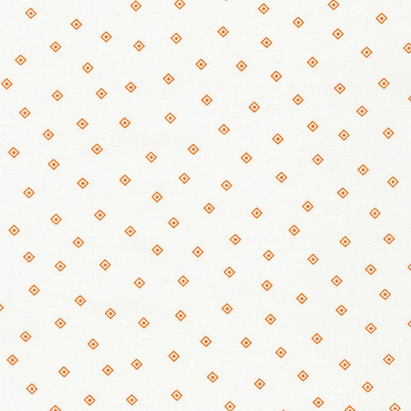 Hints of Prints FLHD-21900-8 Orange a Flowerhouse 1930's Collection by Debbie Beaves.