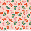 Holiday Cheer C13611-PINK Stockings by My Mind's Eye for Riley Blake Designs