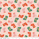 Holiday Cheer C13611-PINK Stockings by My Mind's Eye for Riley Blake Designs