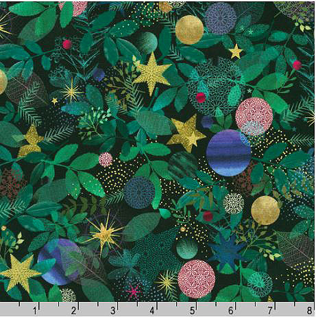 Holy Night AHPDM-22460-69 Midnight by Lynn Horrabin for Robert Kaufman Fabrics