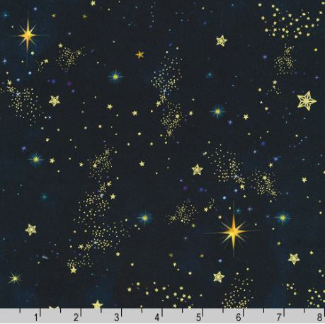 Holy Night AHPDM-22462-69 Midnight by Lynn Horrabin for Robert Kaufman Fabrics